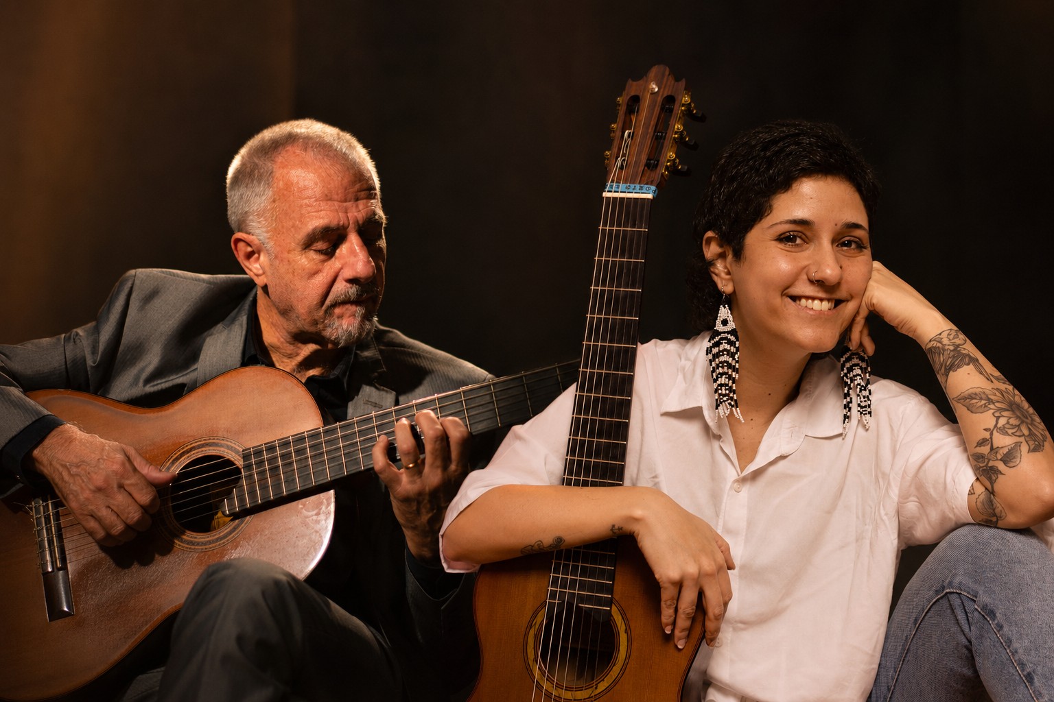Swami Jr. e Luísa Lacerda