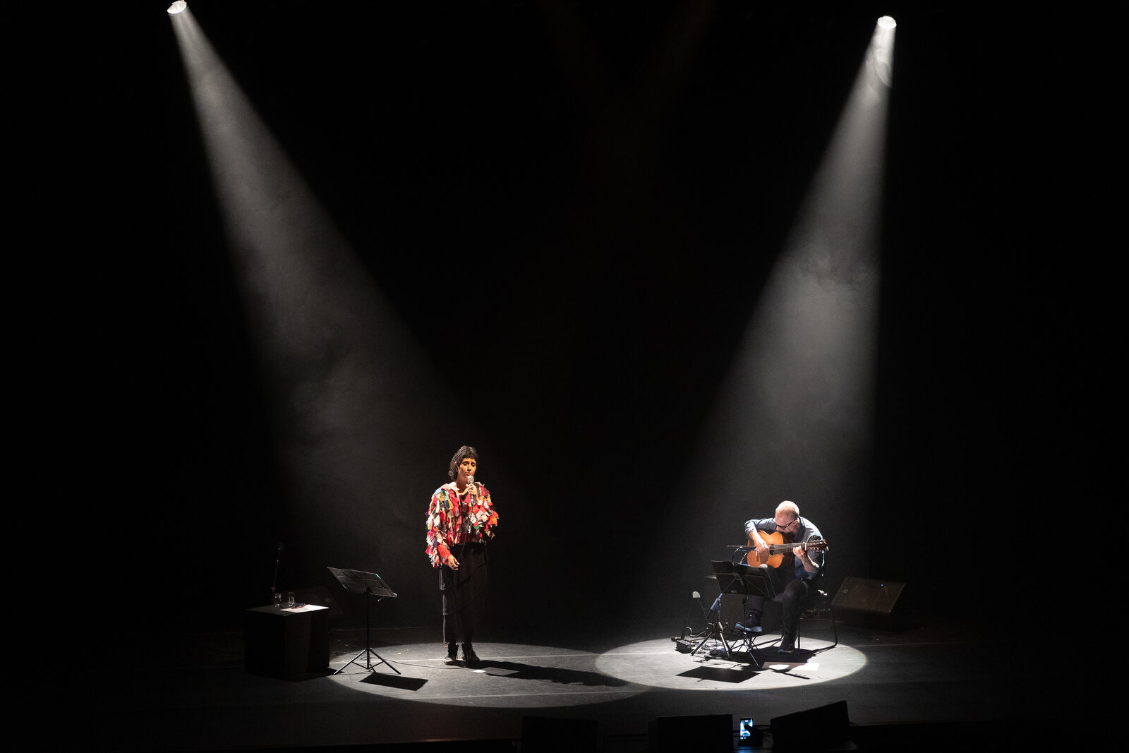Swami Jr. and Luísa Lacerda at Sesc Belenzinho